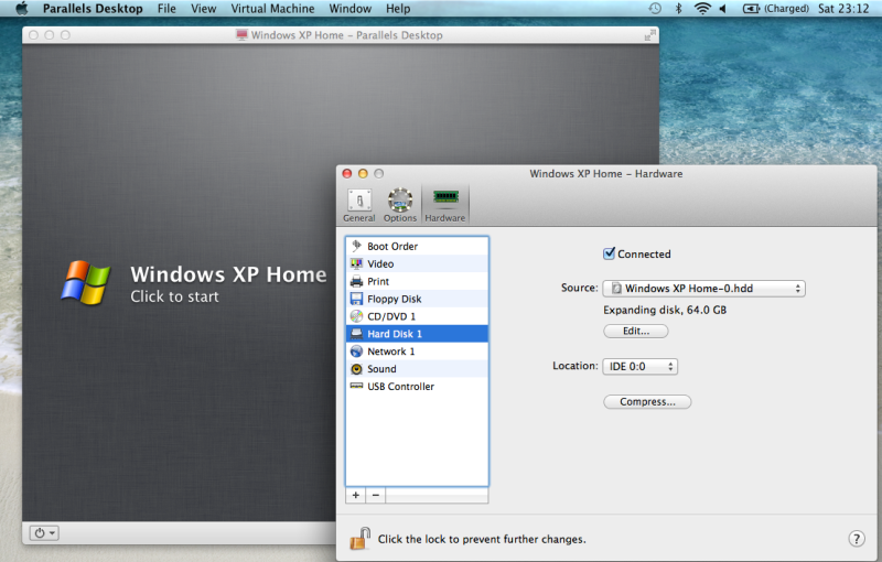 instal sql to parallels for mac on a hardrive